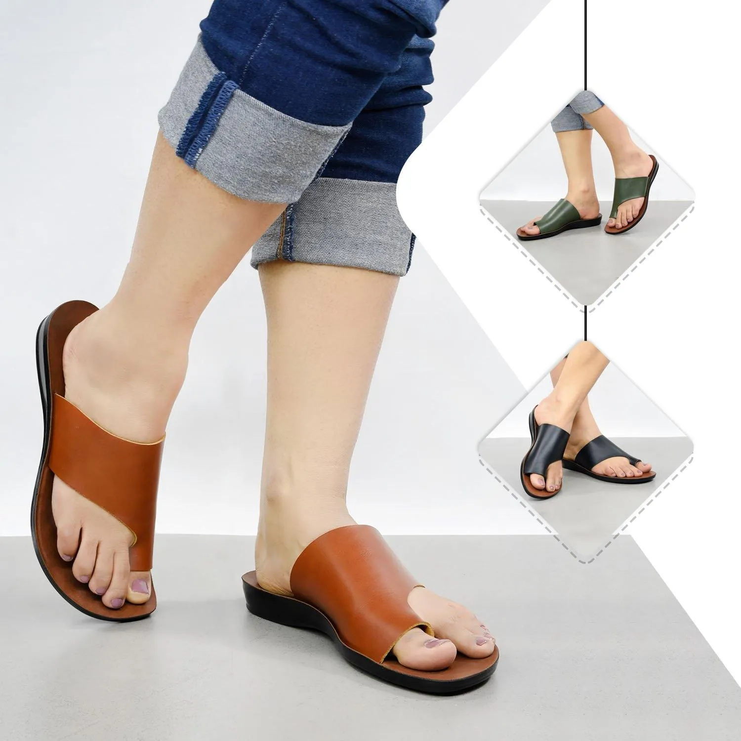 Aerosoft - Daffodil LS4830 Vintage Arch Support Outdoor Comfortable Walking Summer Sandals for Women