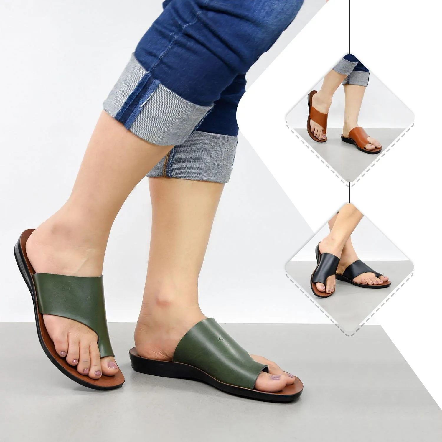 Aerosoft - Daffodil LS4830 Vintage Arch Support Outdoor Comfortable Walking Summer Sandals for Women