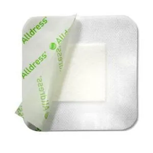 Alldress Absorbent Film Composite Dressing 6" x 6", 4" x 4" Pad Size