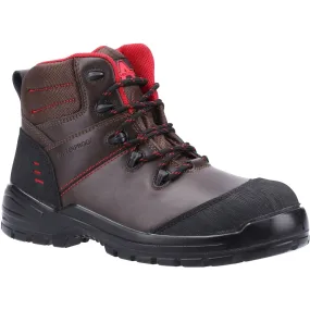 Amblers Safety 308C Brown Leather Unisex Metal Free Safety Footwear