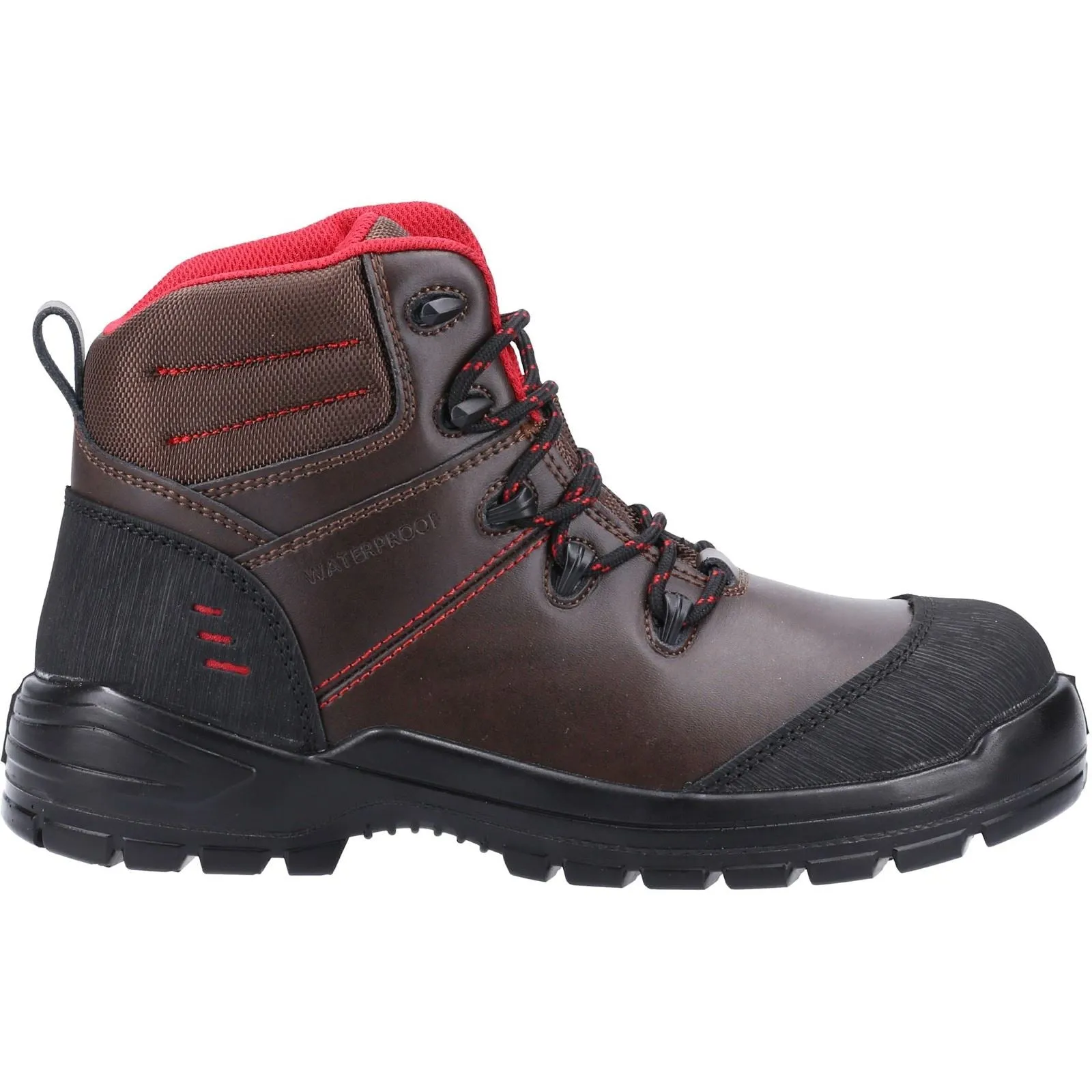 Amblers Safety 308C Brown Leather Unisex Metal Free Safety Footwear