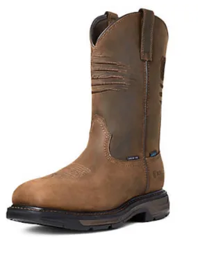 Ariat Men's Workhog XT Patriot Carbon Toe WP EH Slip/Oil Resistant Boot 10036002