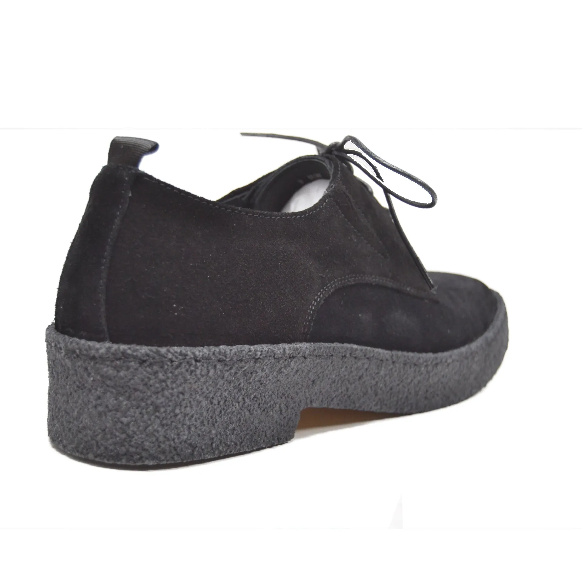 British Walkers Playboy Original Low Top Men's Black Suede Crepe Sole