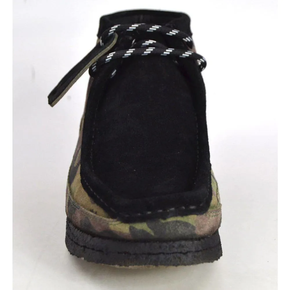 British Walkers Walker 200 Wallabee Boots Men's Camo Leather and Suede High Tops