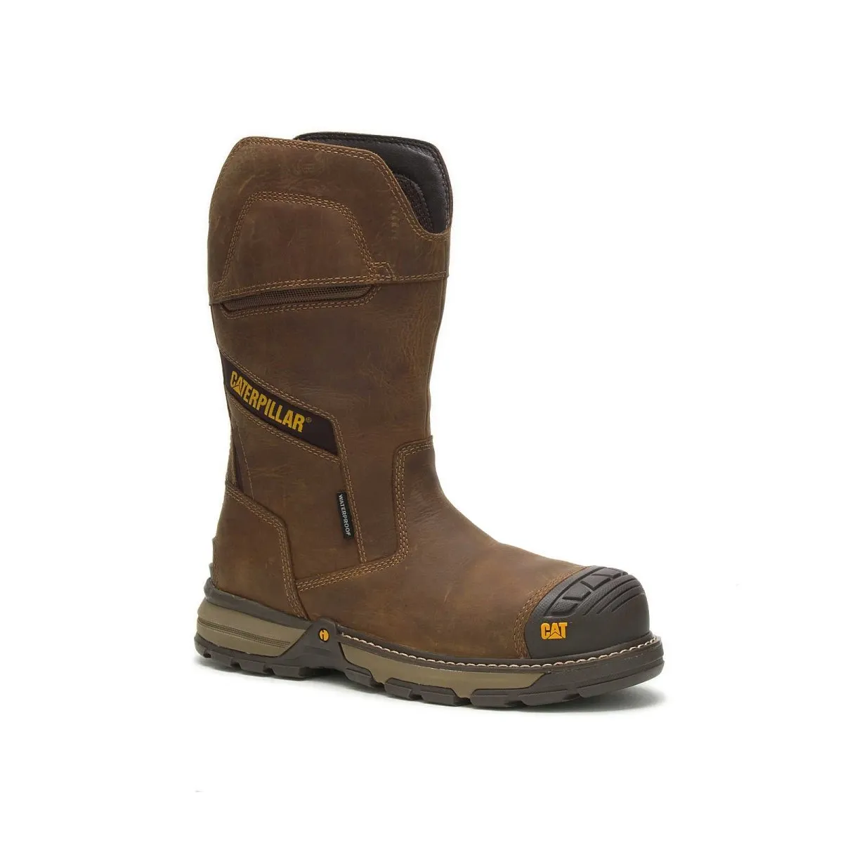 Caterpillar Excavator Superlite (p91448) Pull-on Waterproof Carbon Composite Toe Men's Work Boot  In Pyramid