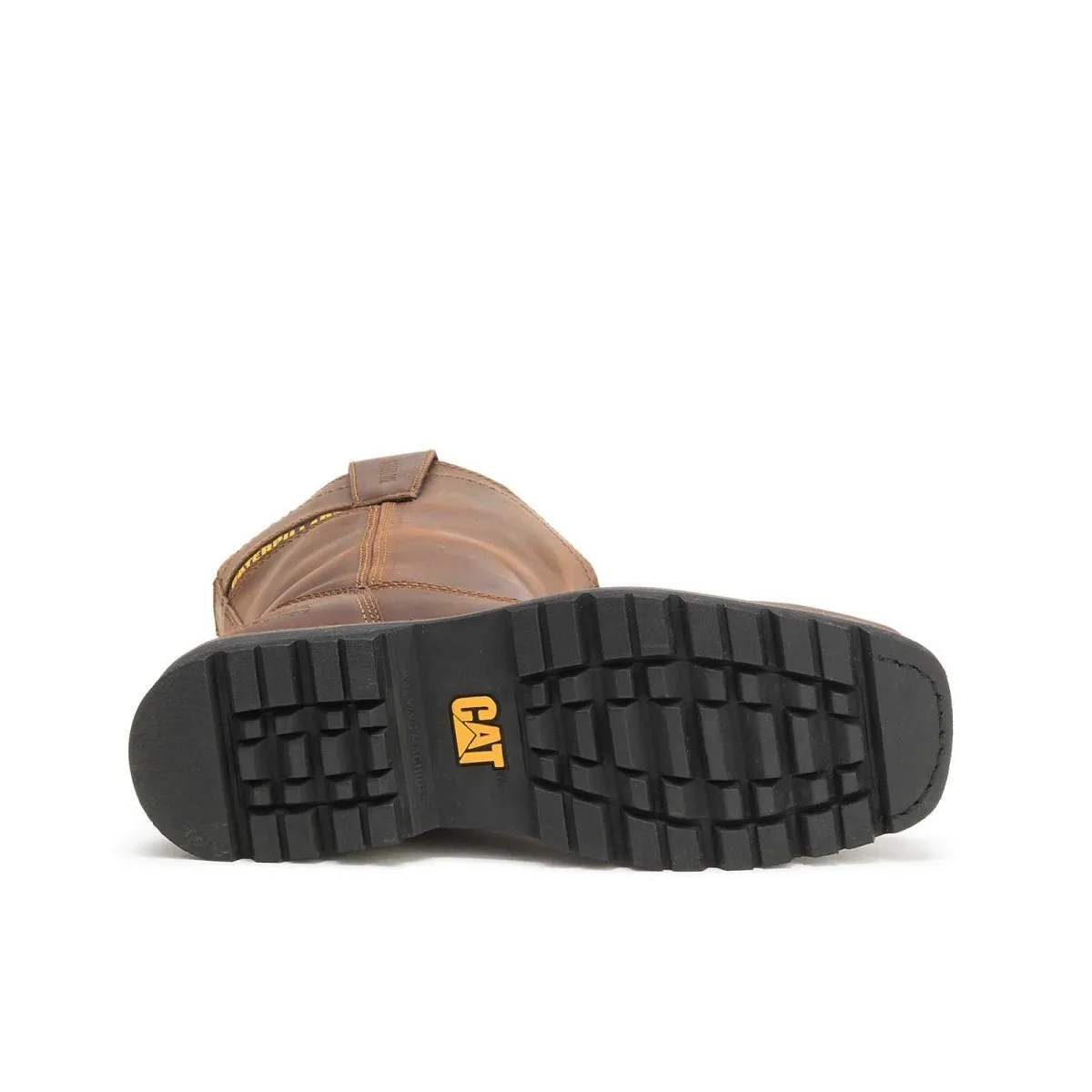 Caterpillar Wellston Men's Pull On Steel Toe Work Boot (p90439) In Dark Brown