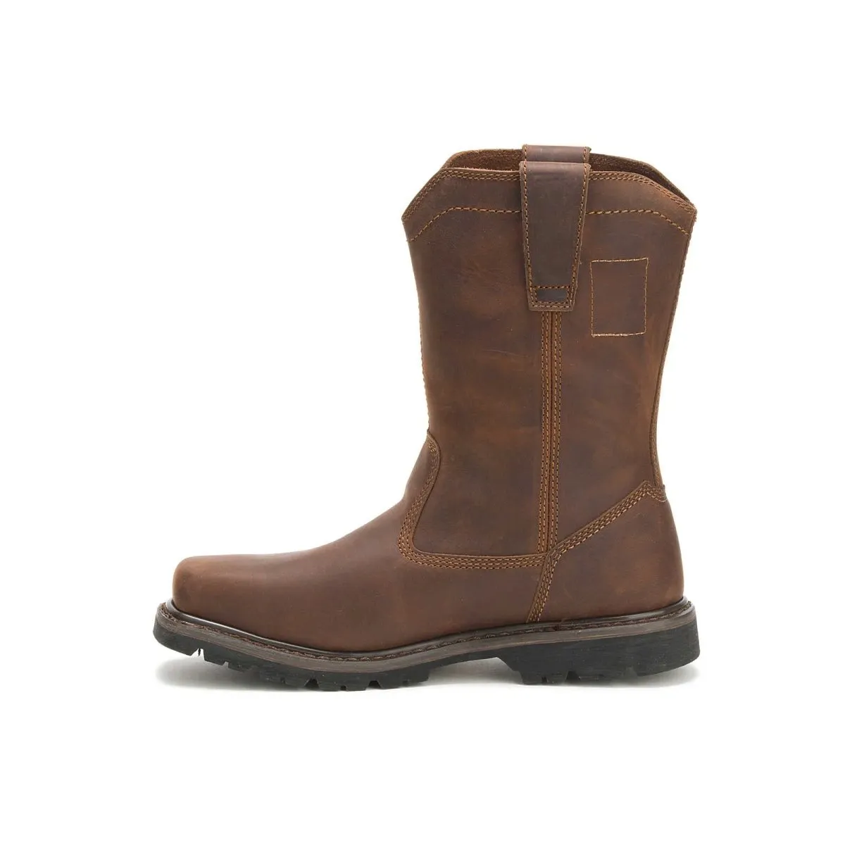 Caterpillar Wellston Men's Pull On Steel Toe Work Boot (p90439) In Dark Brown