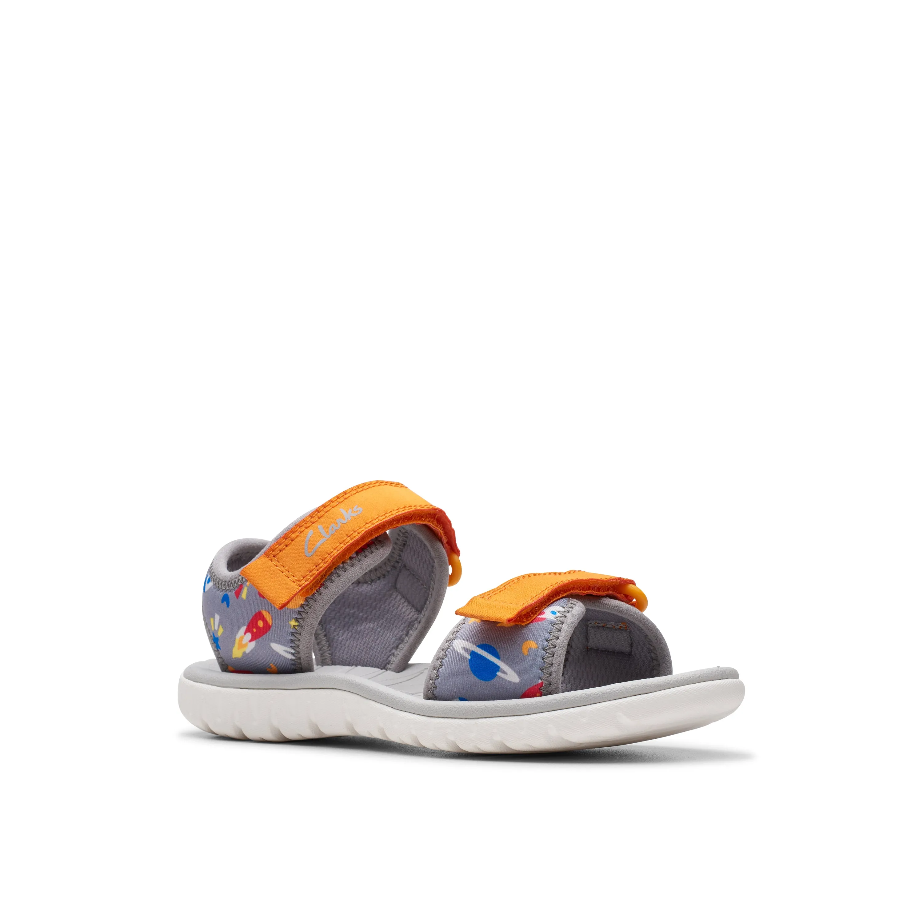 Clarks Surfing Tide K Boys Grey Rocket Water Friendly Sandal
