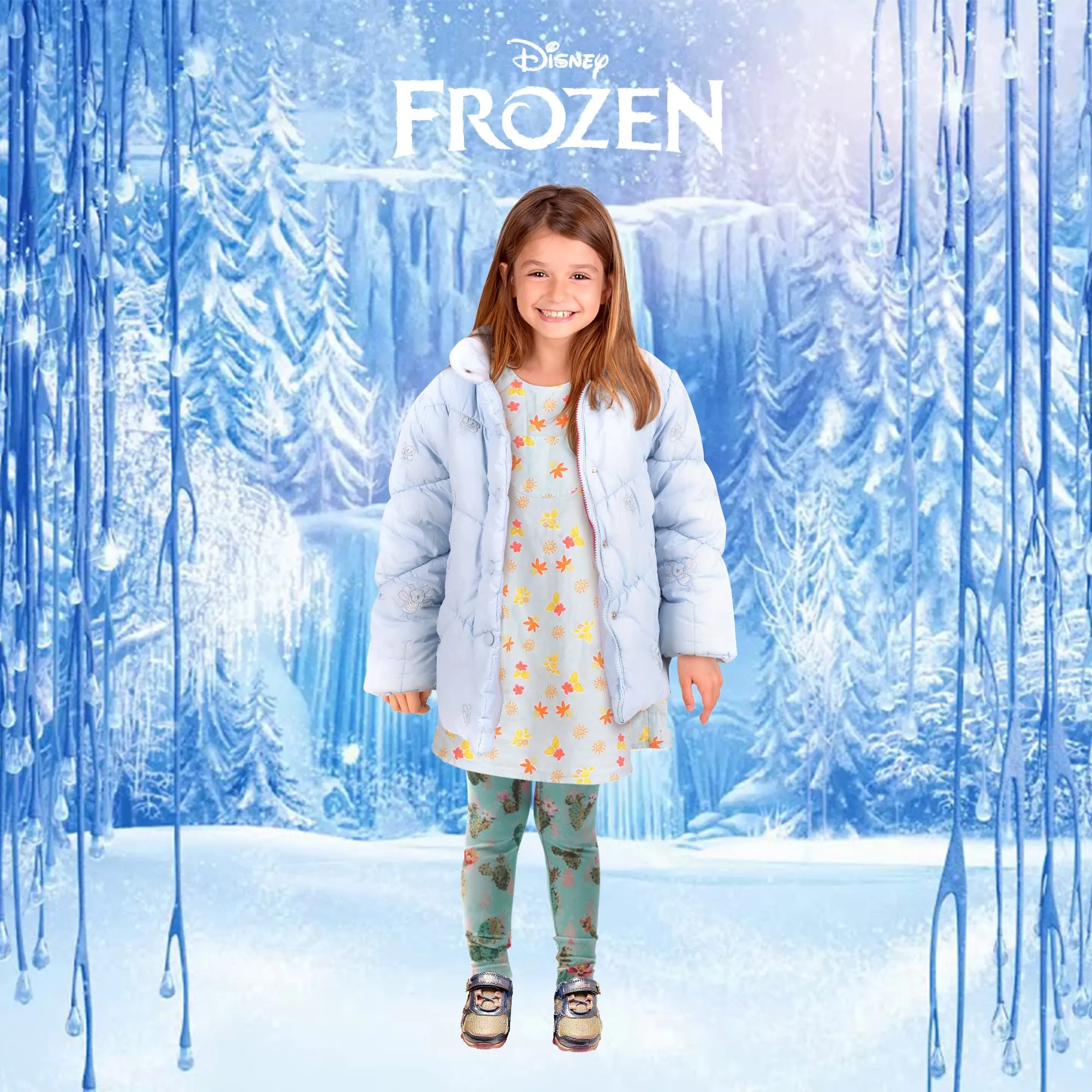 Disney Frozen 2 Girls Lighted Athletic Sneaker (Toddler/Little Kid)