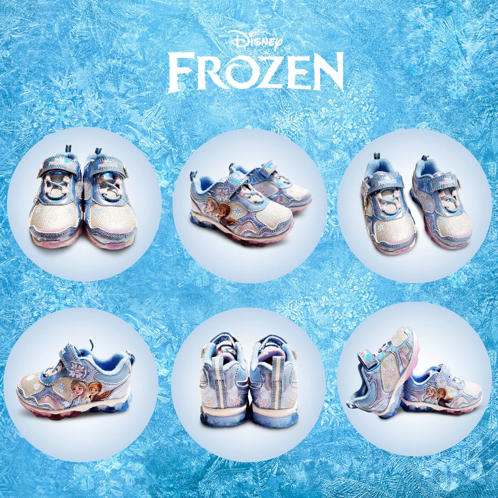 Disney Frozen 2 Girls Lighted Athletic Sneaker (Toddler/Little Kid)