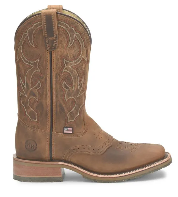 Double-H 'Jase' Men's Soft Toe Electrical Hazard Square Toe Work Boot DH3560