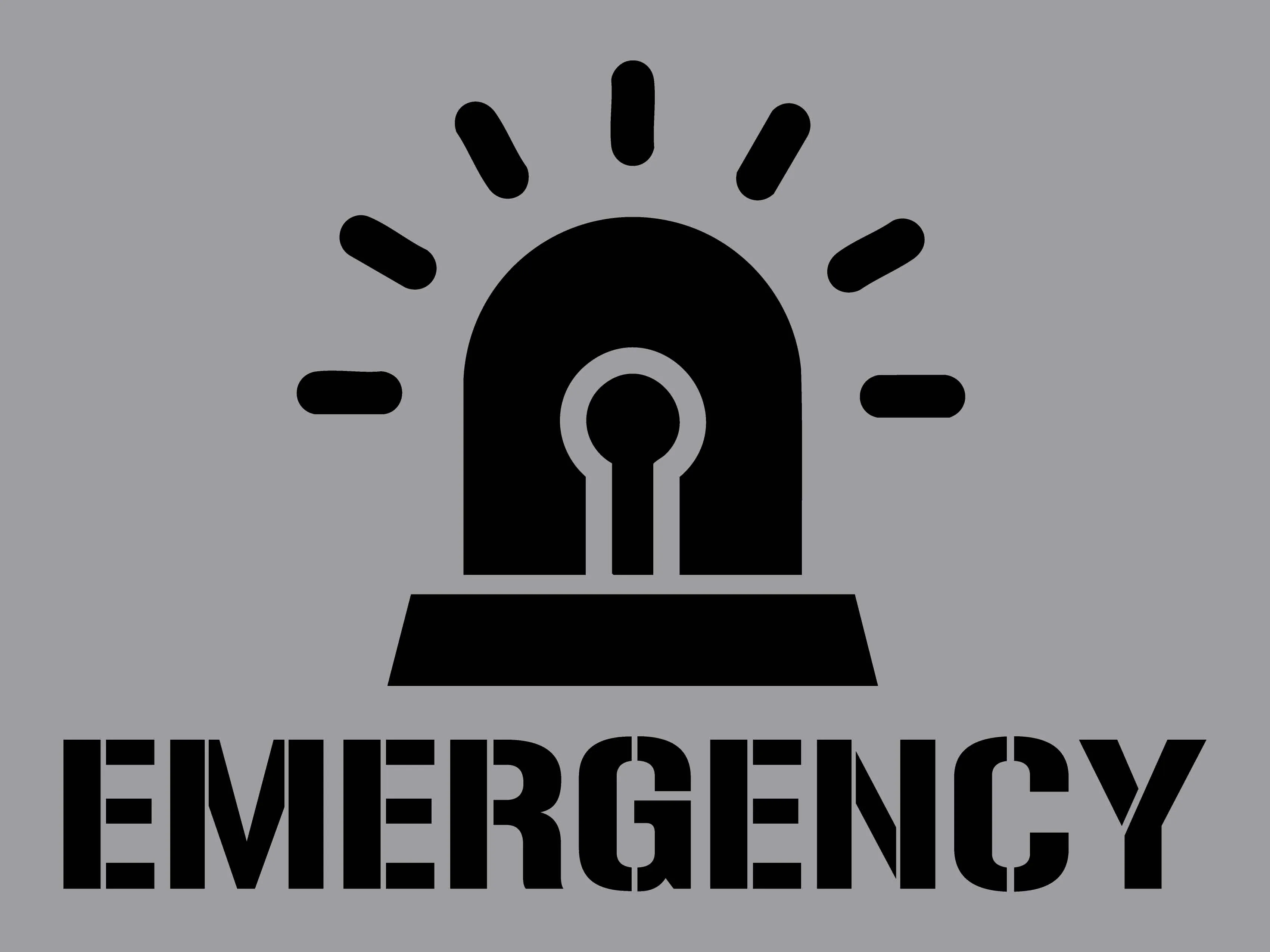 Emergency - Aluminium Composite Stencil