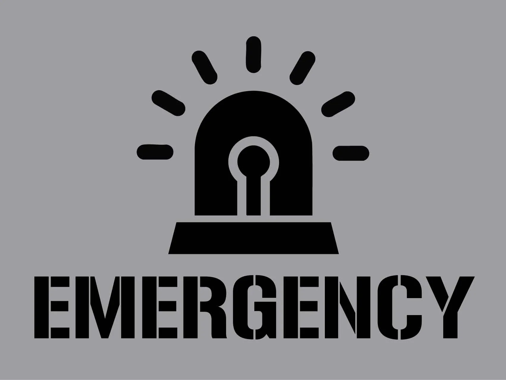 Emergency - Aluminium Composite Stencil