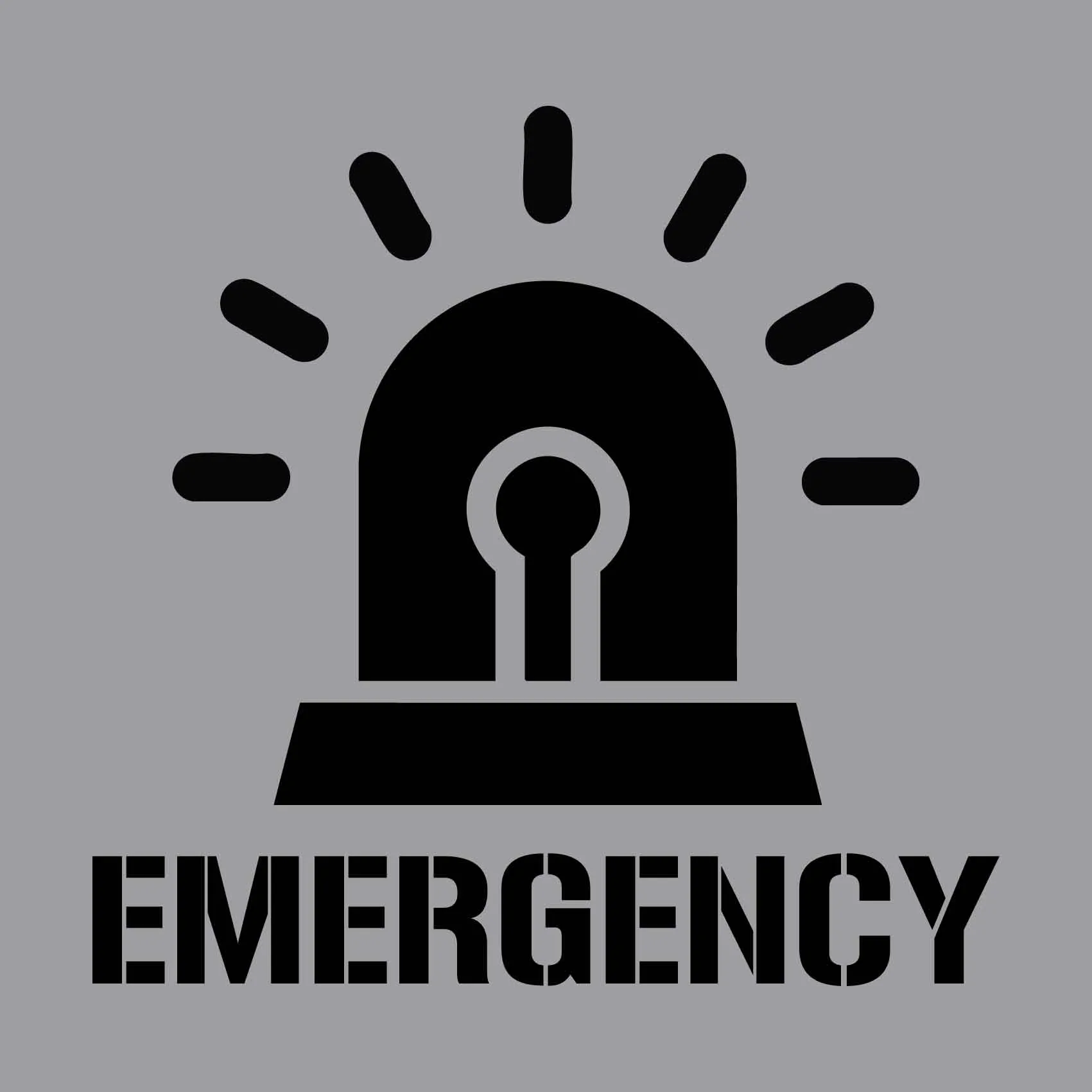 Emergency - Aluminium Composite Stencil