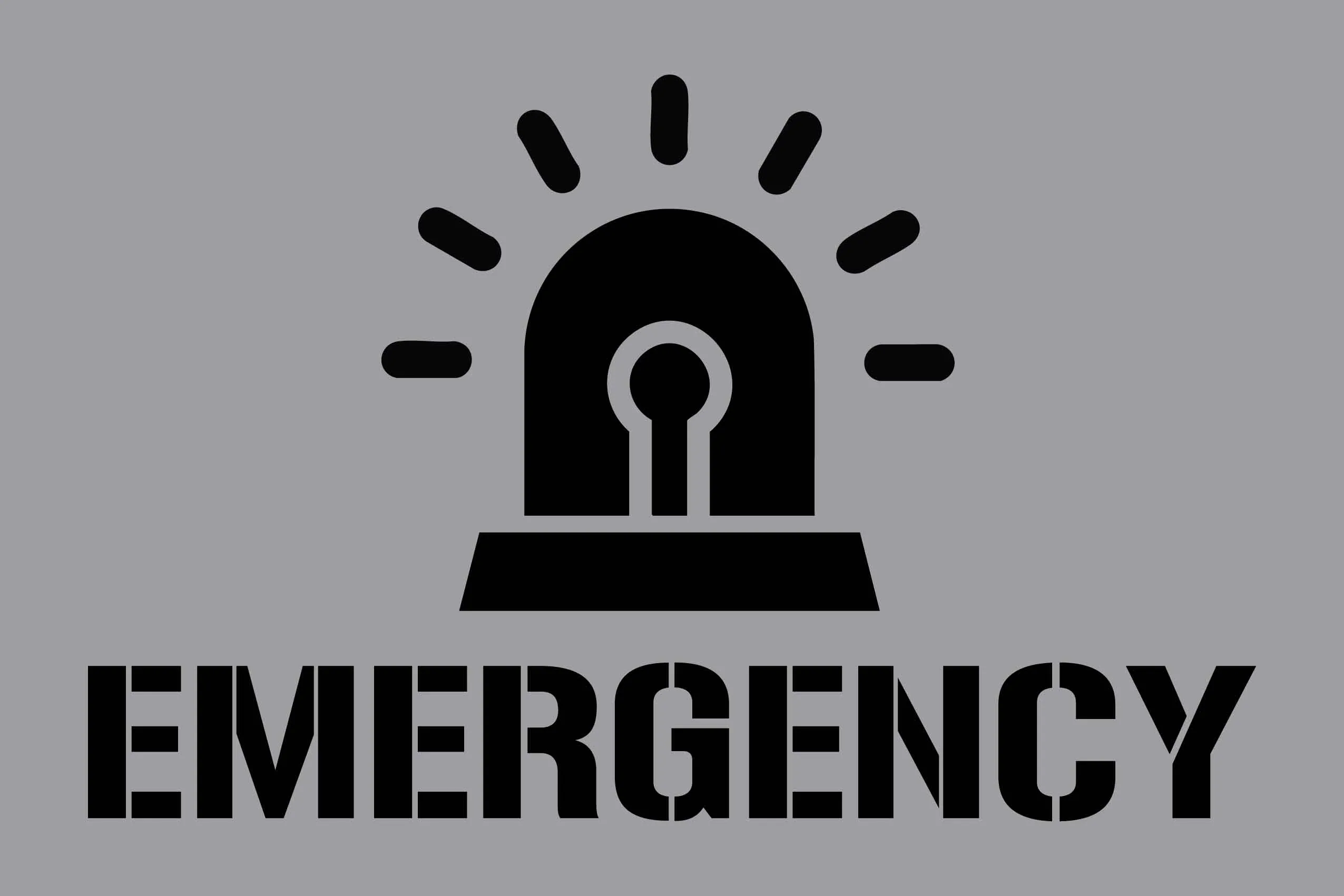 Emergency - Aluminium Composite Stencil