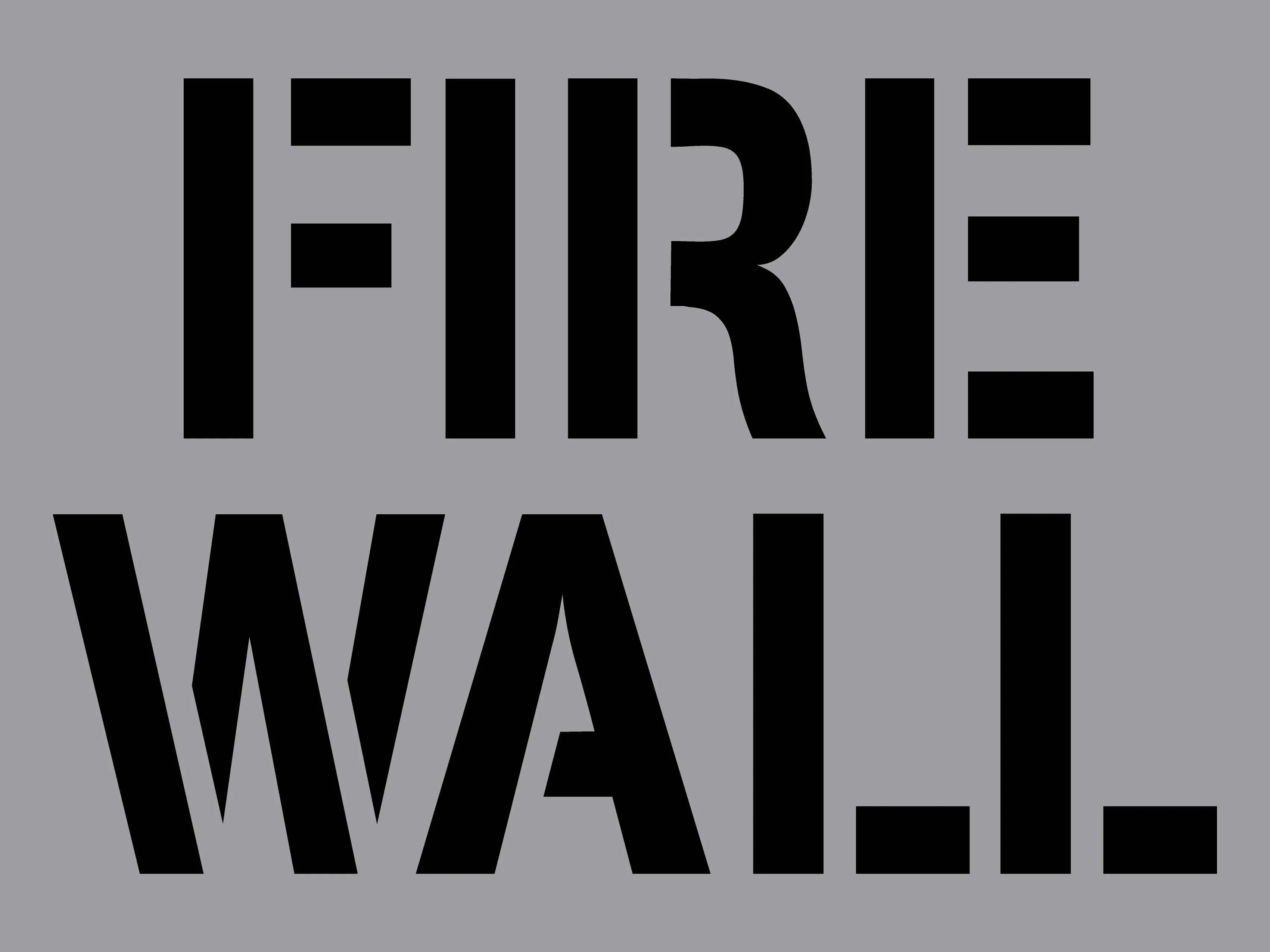Fire Wall - Aluminium Composite Stencil