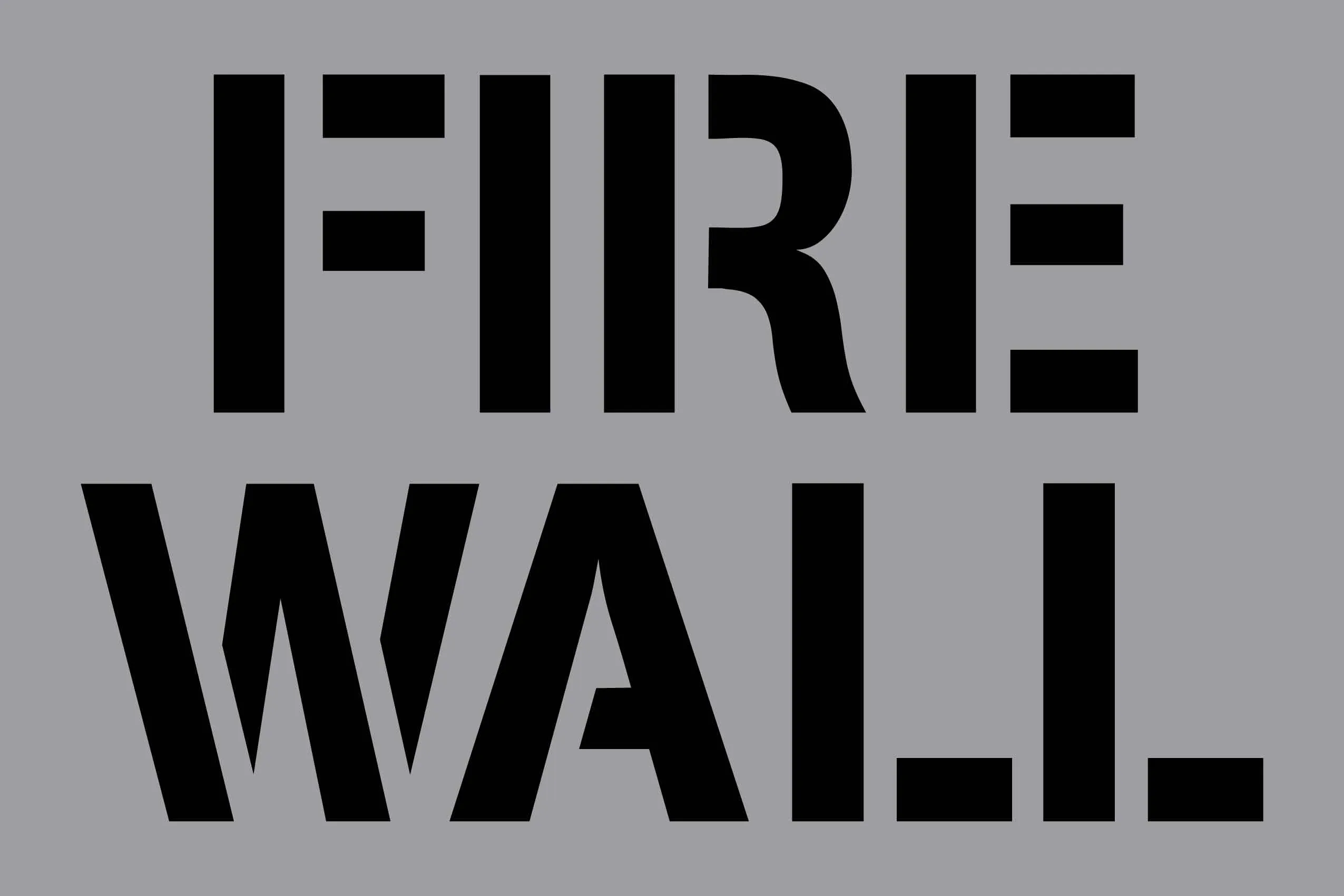Fire Wall - Aluminium Composite Stencil