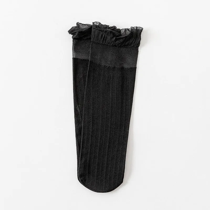 Flower Print Casual Socks