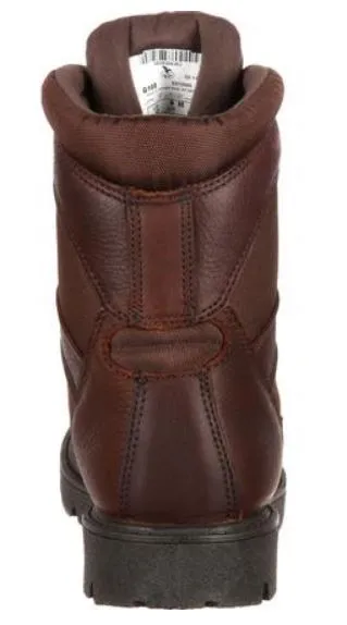 Georgia Men's Brown Leather Steel Toe Electrical Hazard Waterproof Lace-Up Work Boot G107
