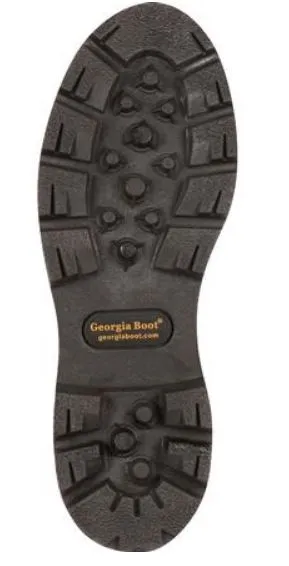 Georgia Men's Brown Leather Steel Toe Electrical Hazard Waterproof Lace-Up Work Boot G107