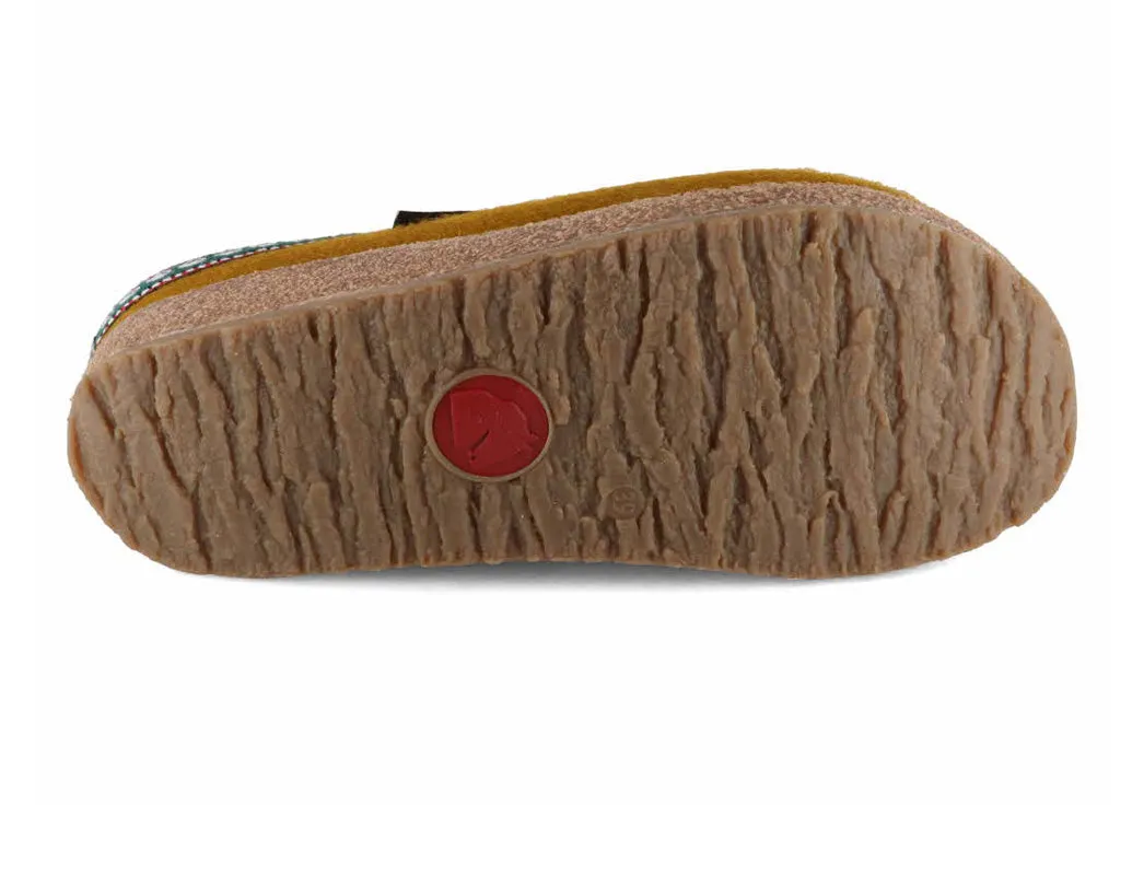 HAFLINGER Men Women Clogs 'Grizzly Franzl', masala