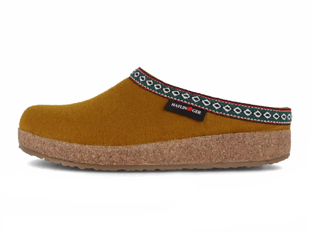 HAFLINGER Men Women Clogs 'Grizzly Franzl', masala