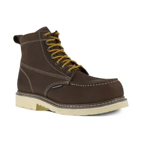Iron Age 6" Men's Work Boot Waterproof Composite Toe Solidifier Ia5062 In Brown