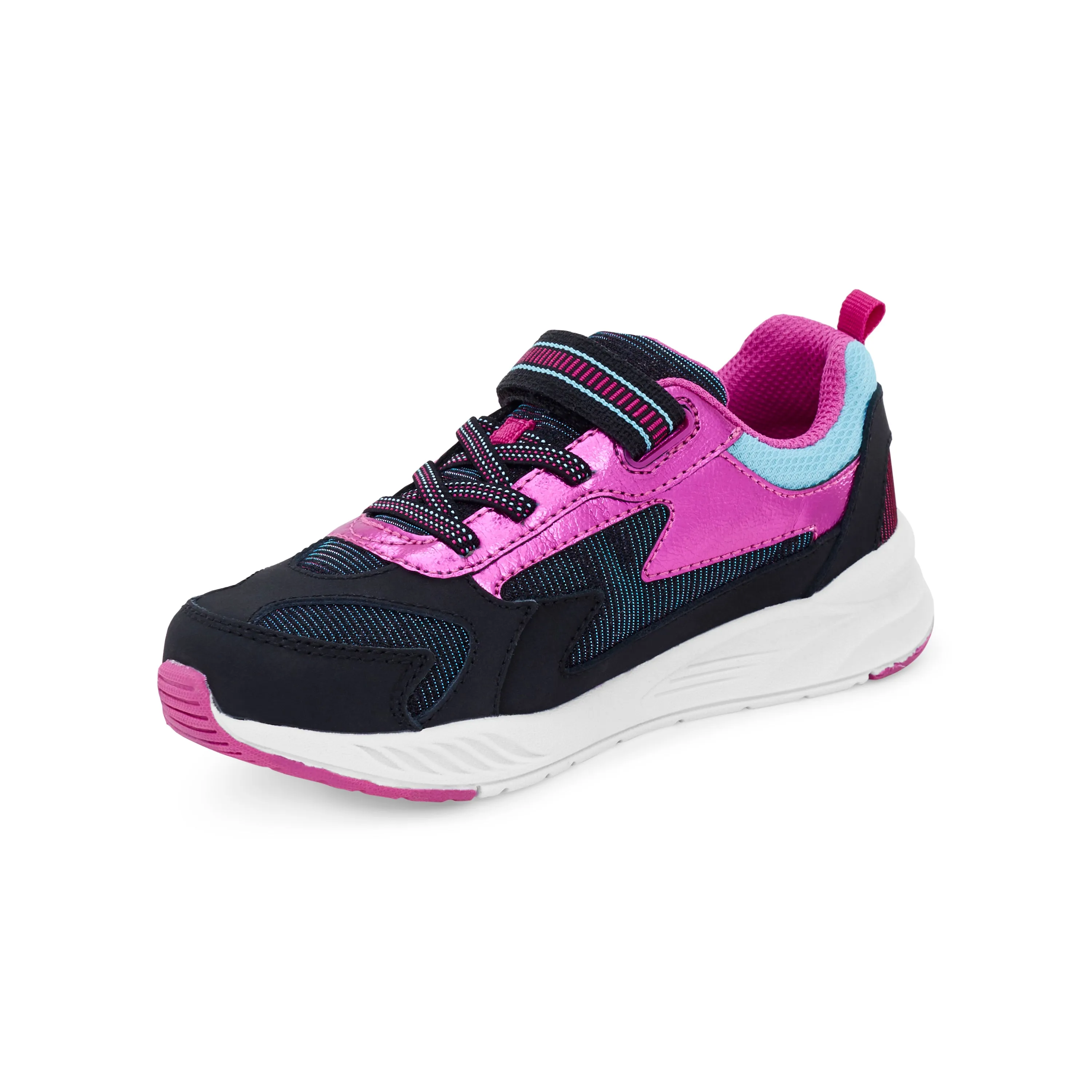 Light-Up Zips Cosmic Sneaker - Big Kid Black Multi