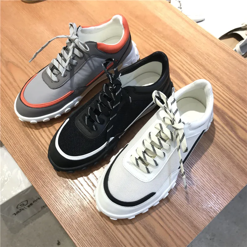 LUXE SEVEN DESIGN MESH PANEL TRAINERS