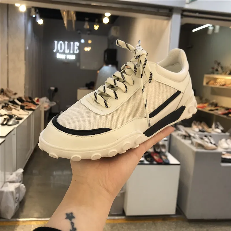 LUXE SEVEN DESIGN MESH PANEL TRAINERS