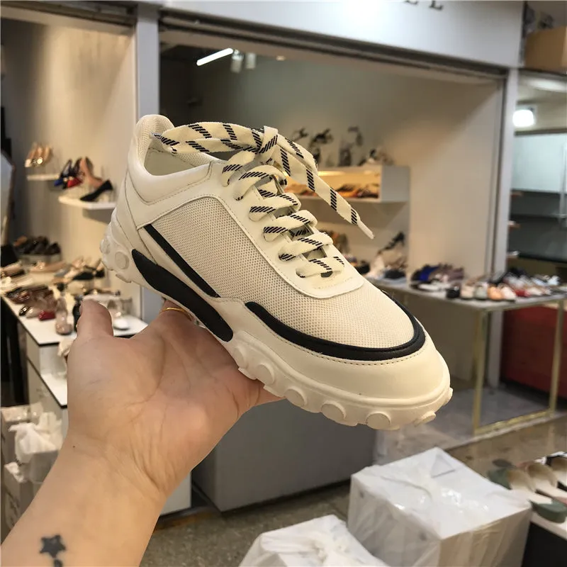 LUXE SEVEN DESIGN MESH PANEL TRAINERS