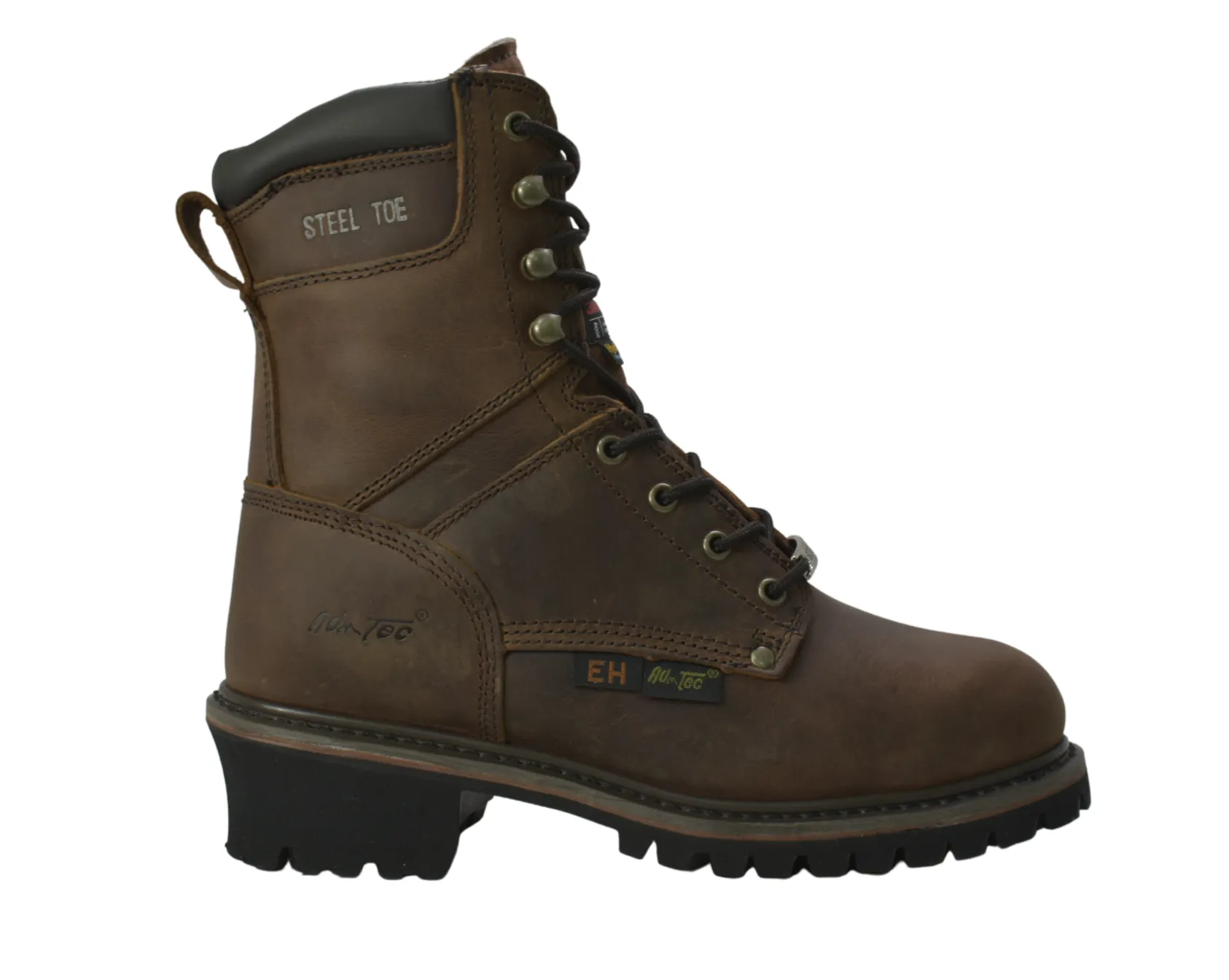 Men's 9" Steel Toe Super Logger Brown - 9490