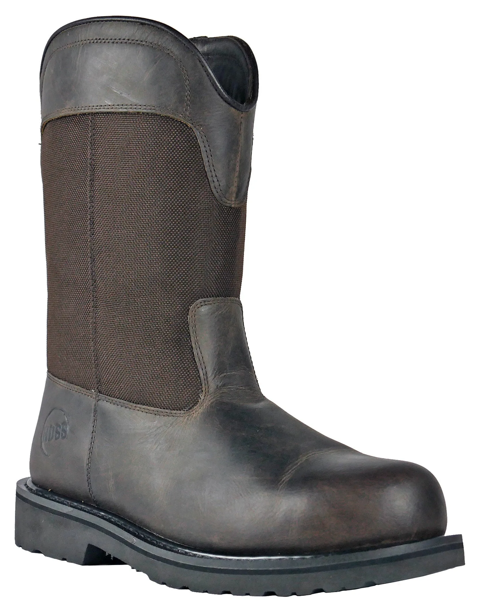 Men's Hoss Buck Brown, EH, SR, Pull On Steel Toe Boot