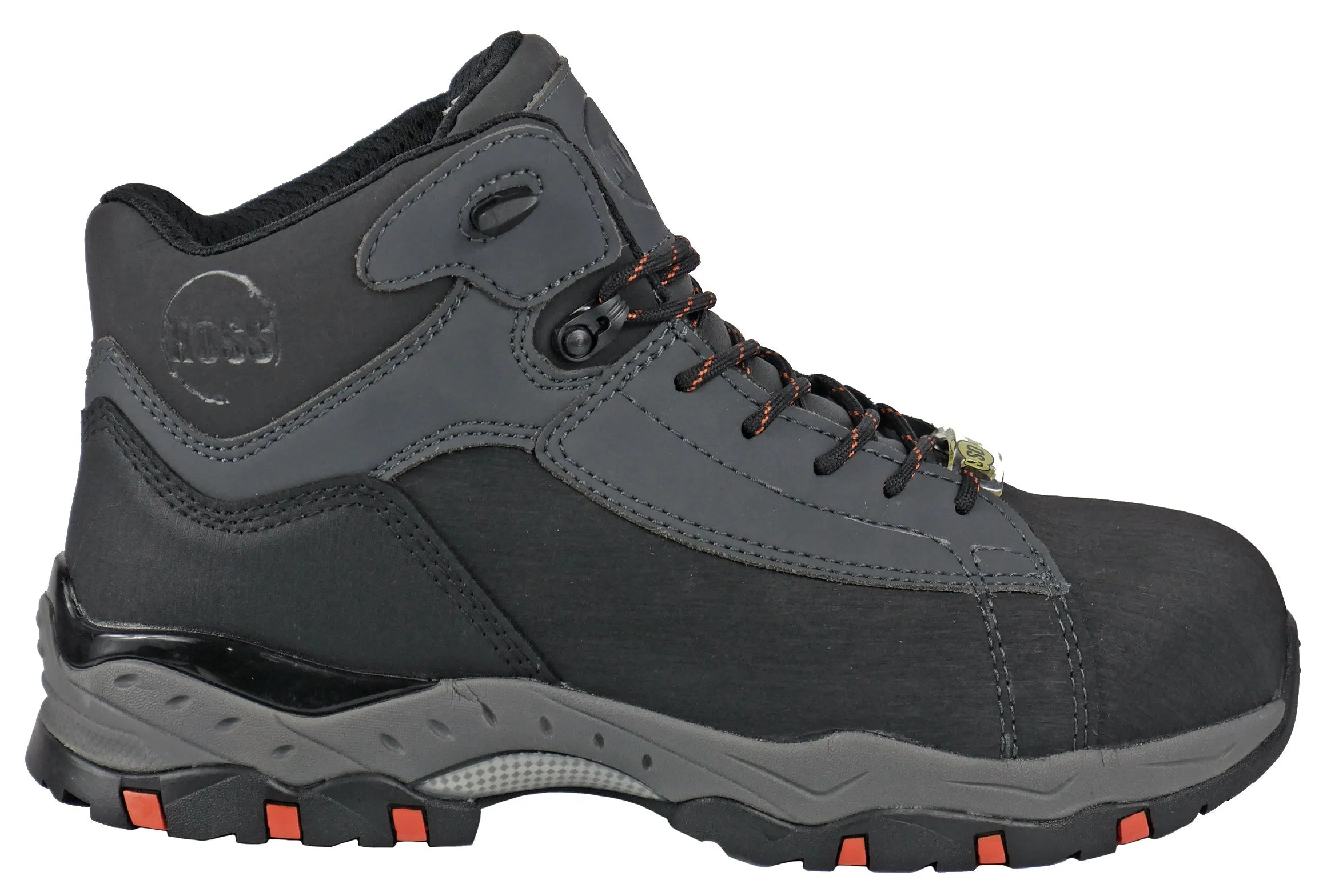 Men's Hoss Chaser Black, EH, SD, Mid Hiker Composite Toe Boot