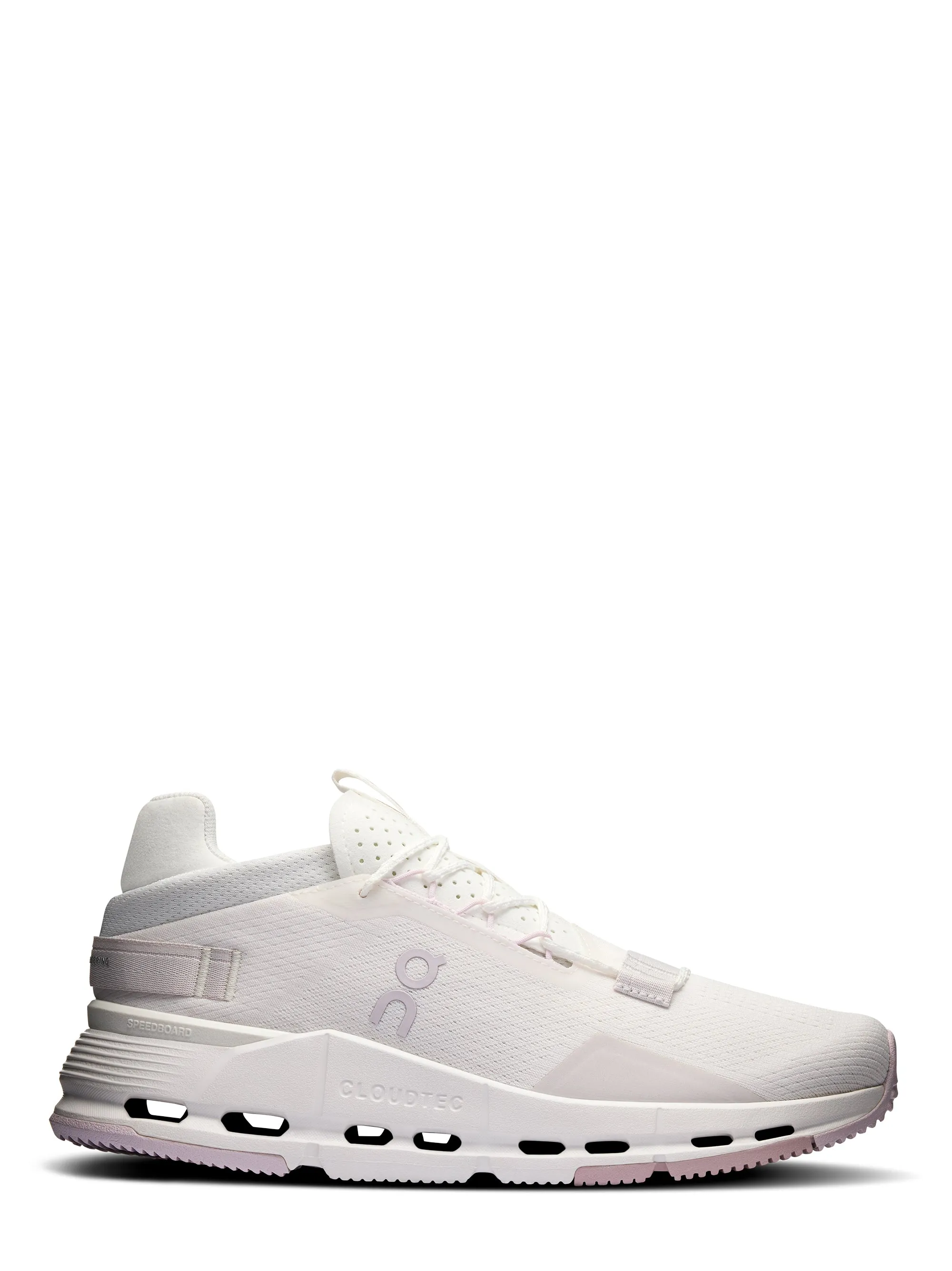 On Running Women's Cloudnova 2 Sneaker in White/Orchid