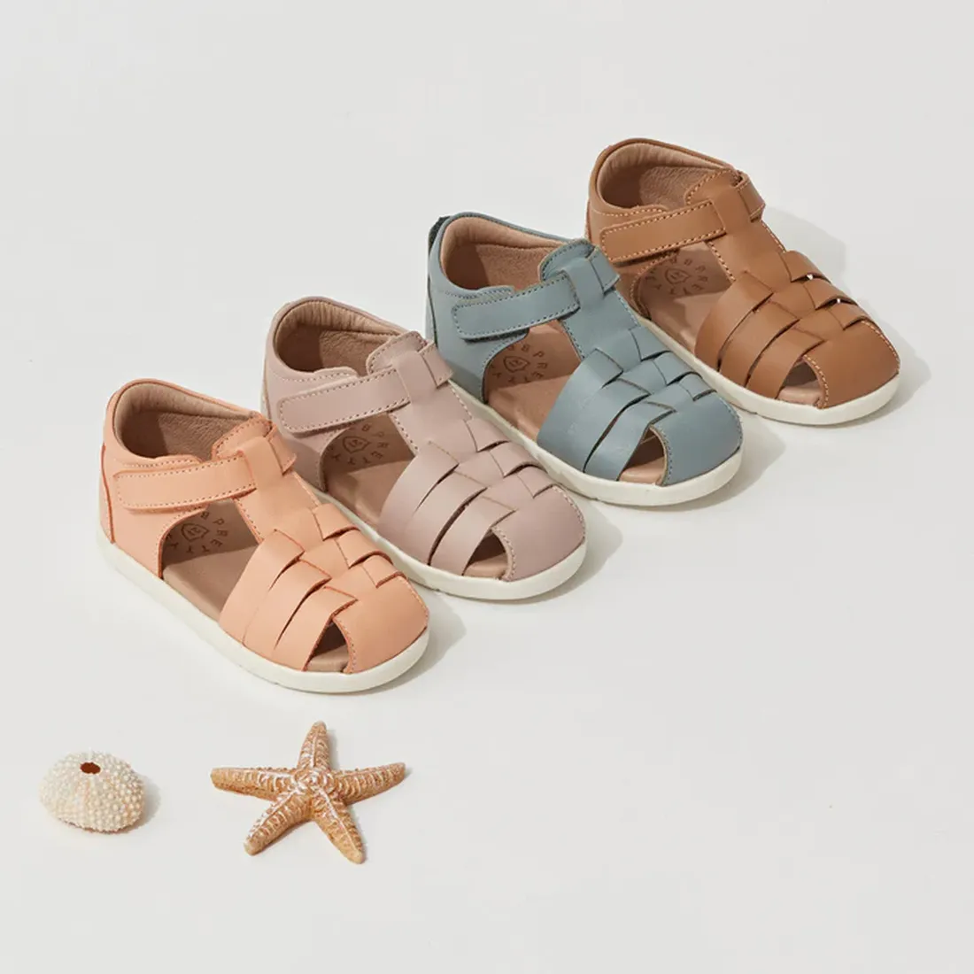 Pretty Braver Billie First Walker Sandal Closed Back - Tan