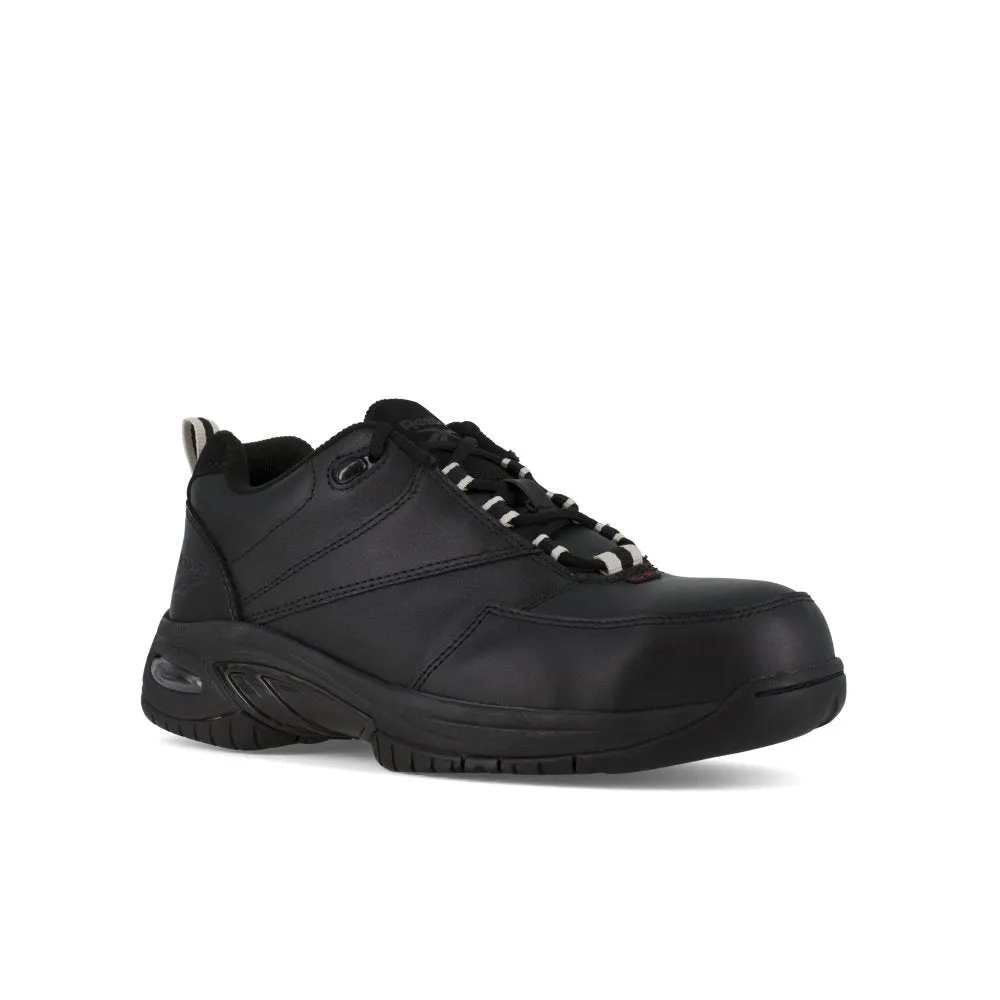 Reebok Women's Tyak Athletic Work Shoe Composite Toe Rb417 In Black