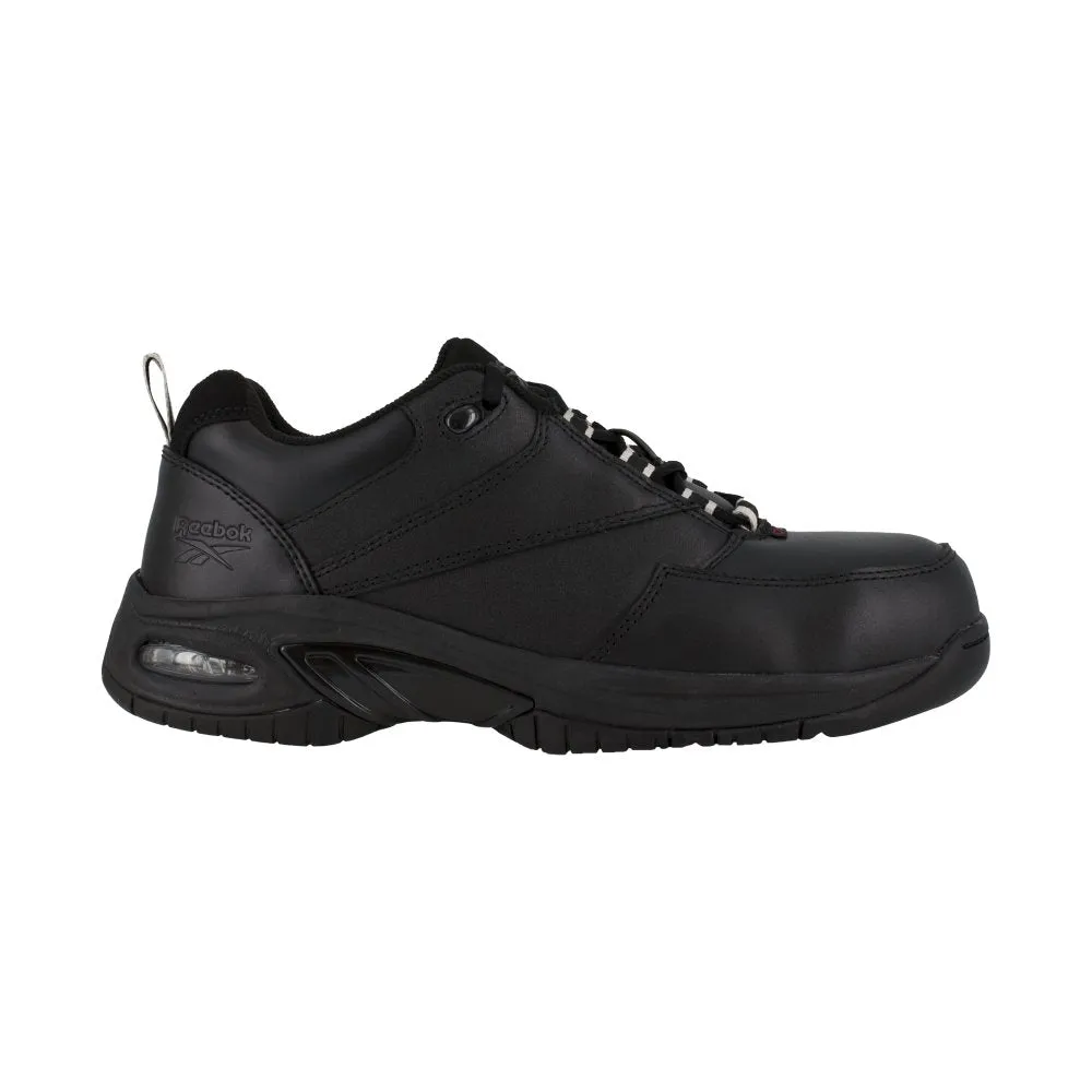 Reebok Women's Tyak Athletic Work Shoe Composite Toe Rb417 In Black