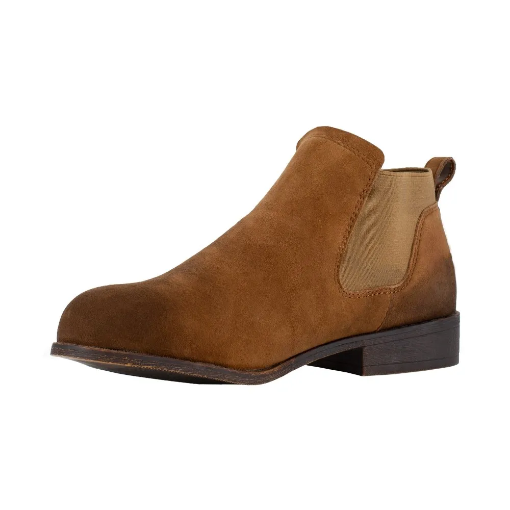 Rockport Twin Gore Slip-on Boot Women's Steel Toe Junction View Rk800 In Brown