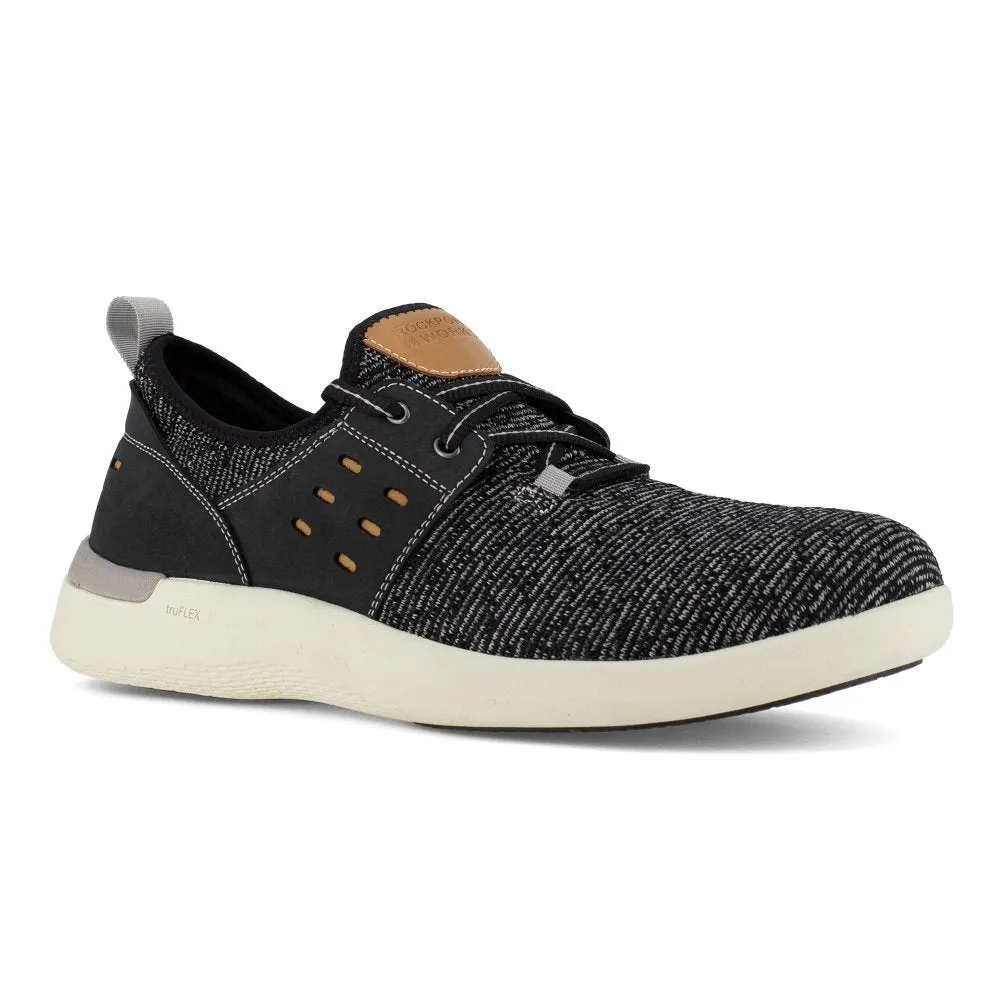 Rockport Two Eye Tie Work Sneaker Men's Composite Toe Truflex Rk4689 In Black