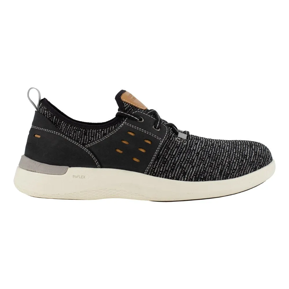 Rockport Two Eye Tie Work Sneaker Men's Composite Toe Truflex Rk4689 In Black