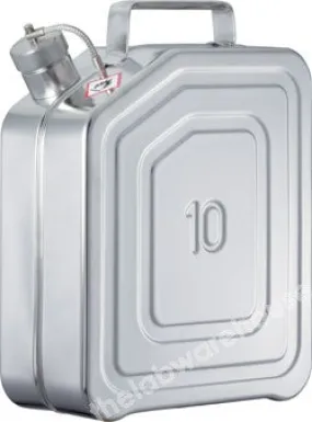 SAFETY CANISTER STAINLESS STEEL LEAKPROOF SCREW CAP 10L