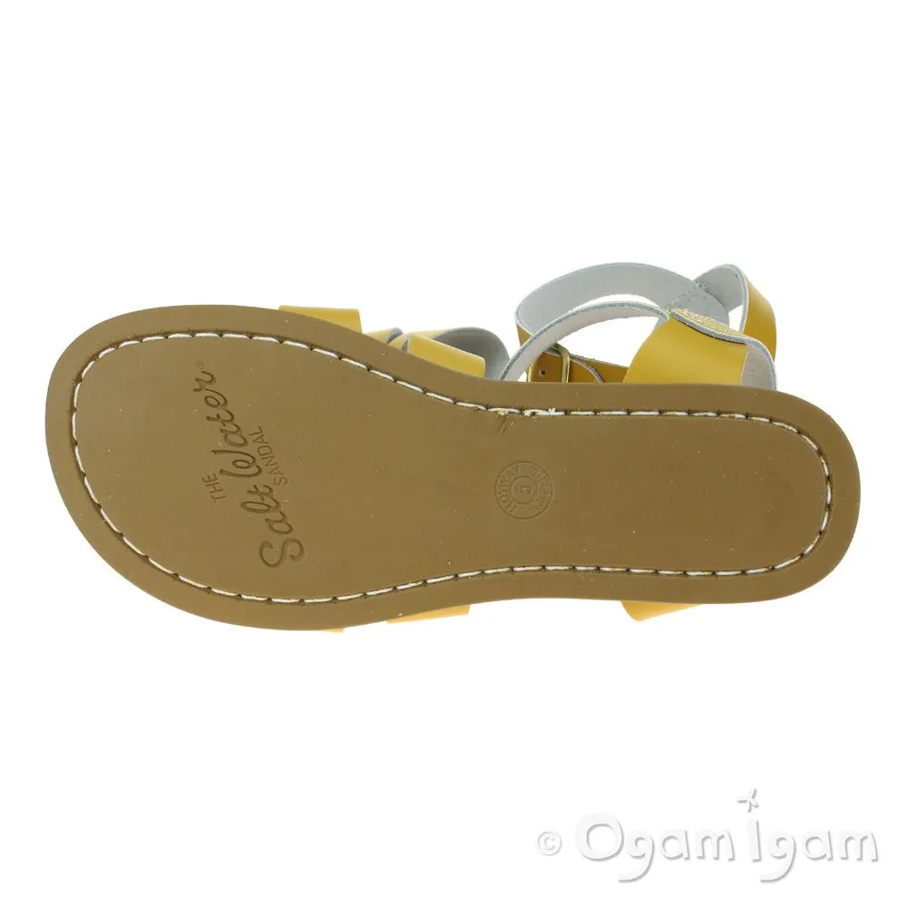 Salt-Water Original Womens Mustard Yellow Waterfriendly Sandal