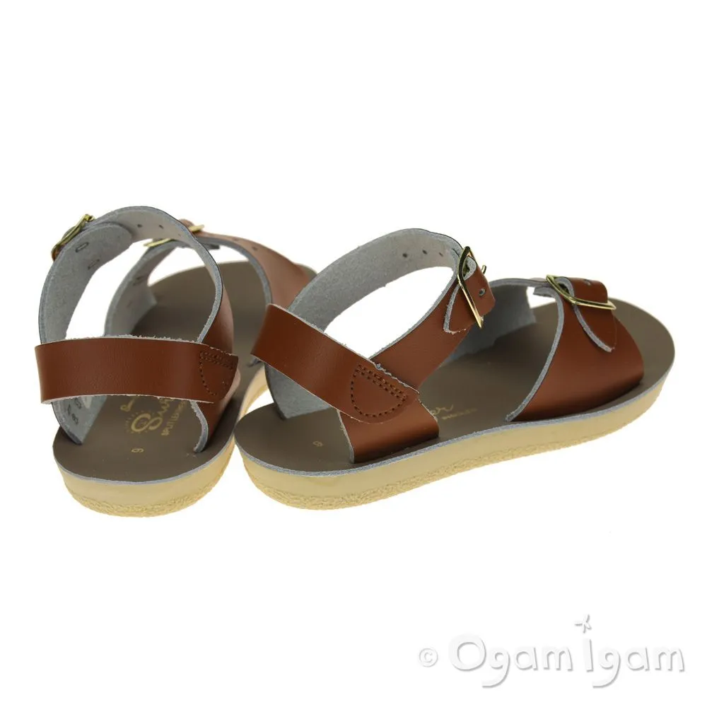 Salt-Water Surfer Boys Girls Tan Sandal