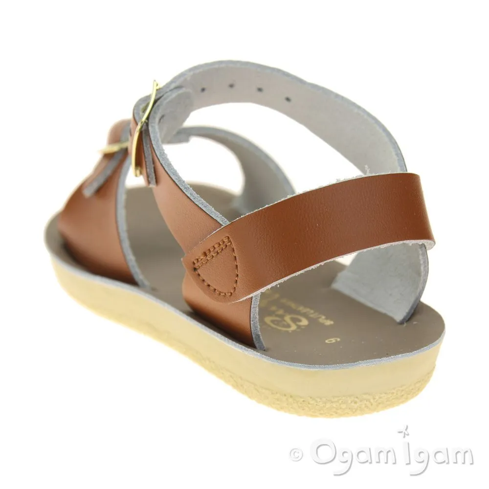 Salt-Water Surfer Boys Girls Tan Sandal