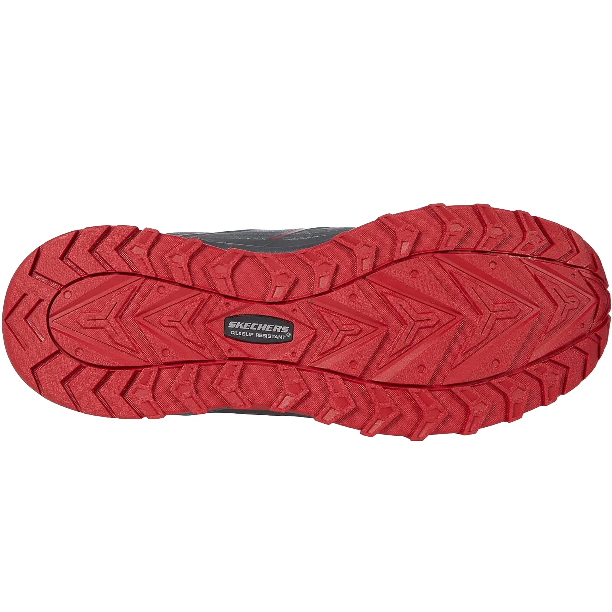 Skechers Men's 200046W Puxal Gray Red Safety Composite Toe Work Shoes