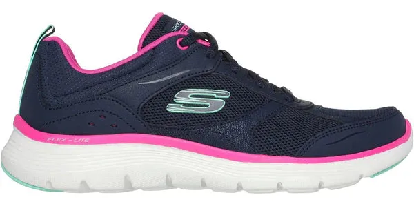 Skechers Women's 150202/NVHP Flex Appeal 5.0 - Fresh Touch Trainers Navy Hot Pink