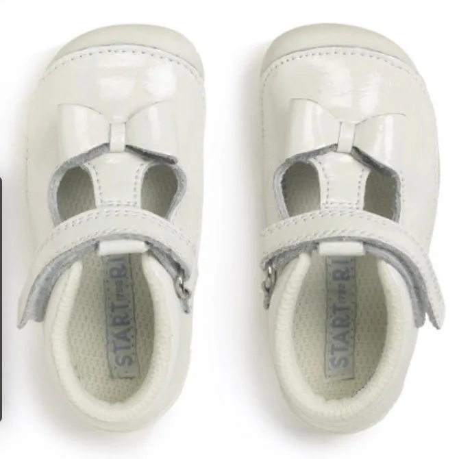 Start Rite Wiggle White Patent