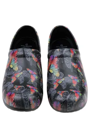 StepZ Women's Slip Resistant Nurse Clogs | Monarch Flight