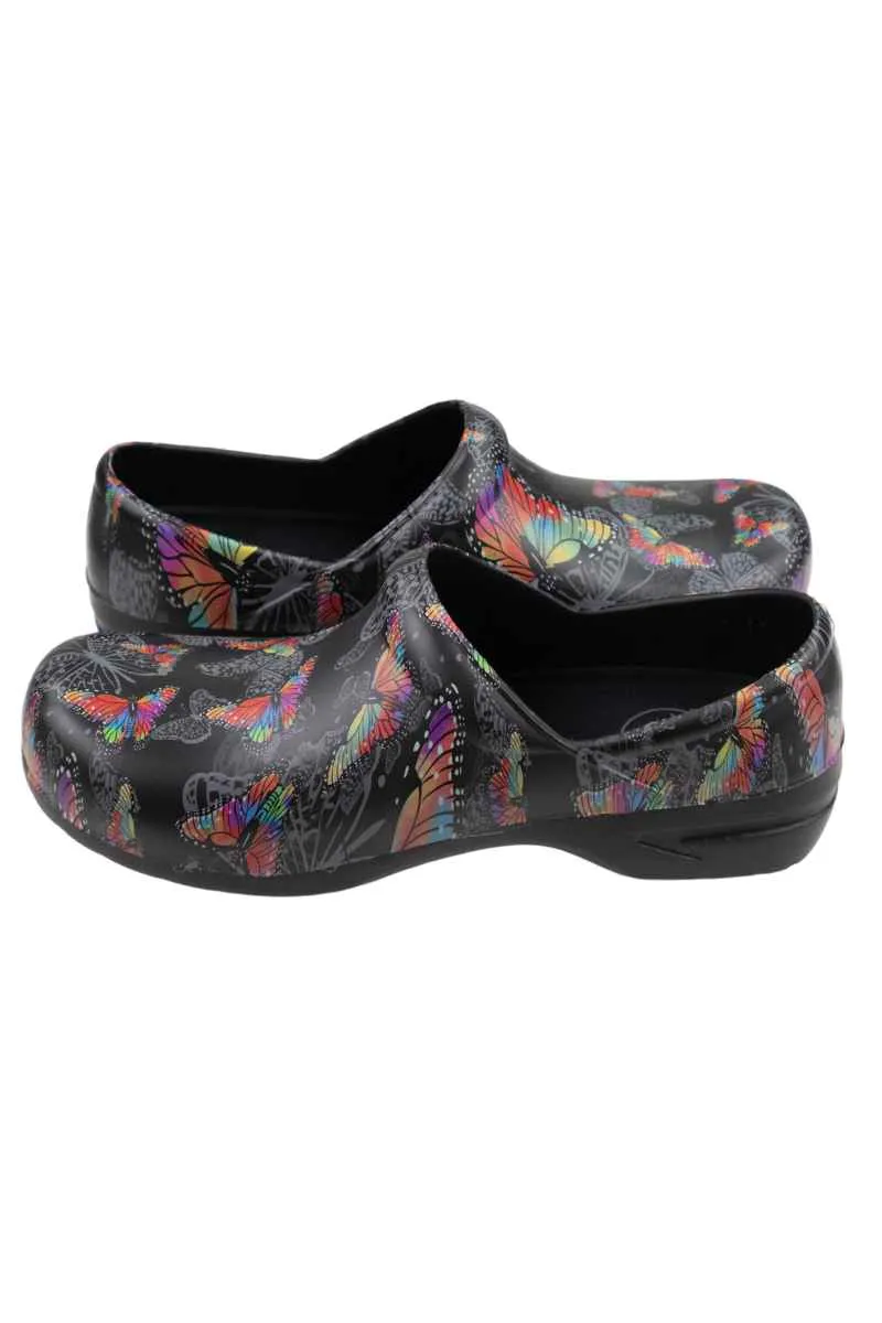 StepZ Women's Slip Resistant Nurse Clogs | Monarch Flight